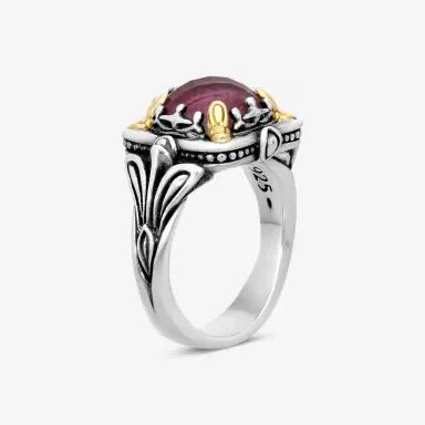 Konstantino Konstantino Gen K Sterling Silver & 18K Yellow Gold Ruby Ring Sz. 7 by The Solist | Thumbnail 2