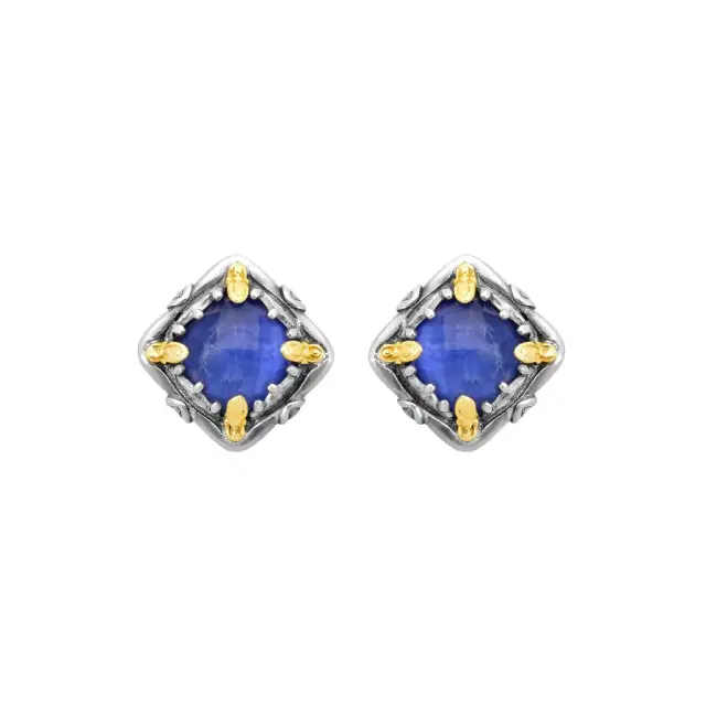 Konstantino Konstantino Gen K Sterling Silver & 18K Yellow Gold Sodalite Earrings by The Solist