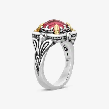 Konstantino Konstantino Gen K Sterling Silver & 18K Yellow Gold Thulite Ring Sz.7 by The Solist | Thumbnail 2