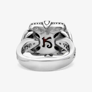 Konstantino Konstantino Gen K Sterling Silver & 18K Yellow Gold Thulite Ring Sz.7 by The Solist | Thumbnail 3