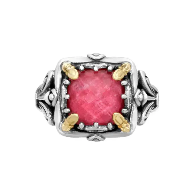 Konstantino Konstantino Gen K Sterling Silver & 18K Yellow Gold Thulite Ring Sz.7 by The Solist