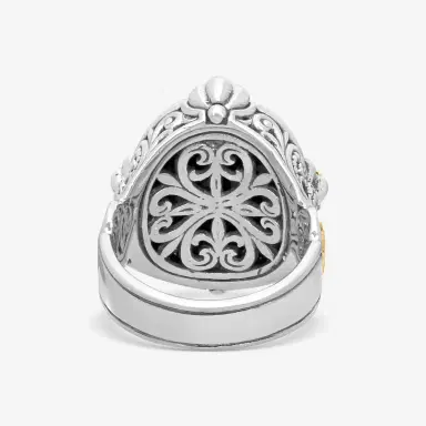 Konstantino Konstantino Nykta Sterling Silver & 18K Yellow Gold Onyx Ring Sz. 7 by The Solist | Thumbnail 3