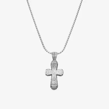 Konstantino Konstantino Stavros Sterling Silver & 18K Yellow Gold Cross Necklace by The Solist | Thumbnail 3
