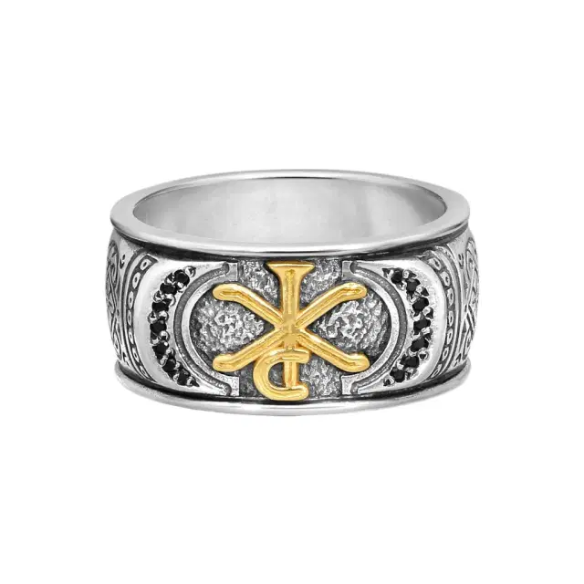 Konstantino Konstantino Stavros Sterling Silver & 18K Yellow Gold Spinel Ring Sz. 10 by The Solist