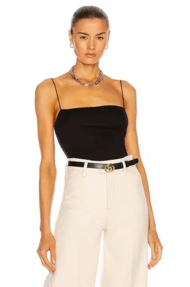 Enza Costa Supima Cotton Essential Strappy Tank | Thumbnail 1