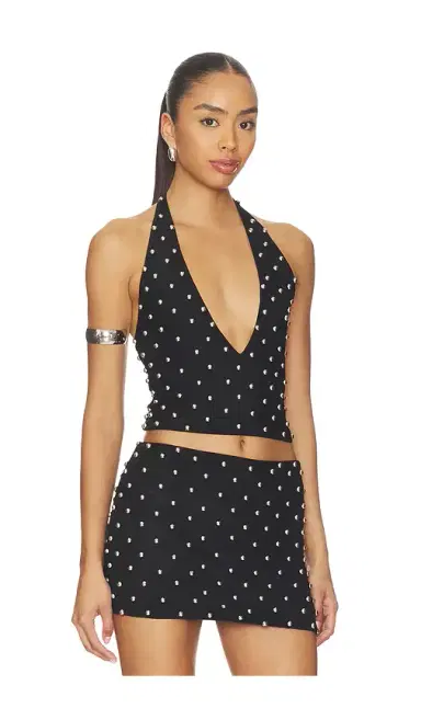 Leslie Amon Cabochon Halter Top | Thumbnail 2