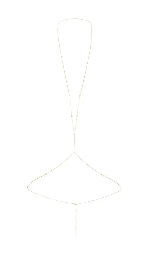 By Adina Eden Cz Bezel Station Body Chain