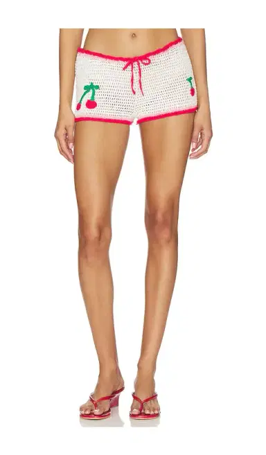Leslie Amon Ruby Crochet Short | Thumbnail 1 Leslie Amon Ruby Crochet Short | Thumbnail 1