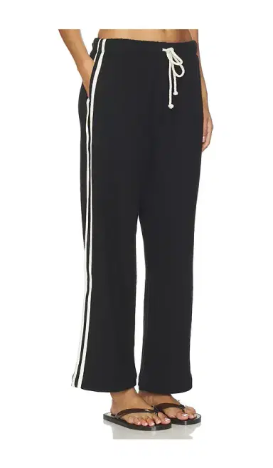 DONNI. The Eco-Terry Stripe Crop Pant | Thumbnail 2