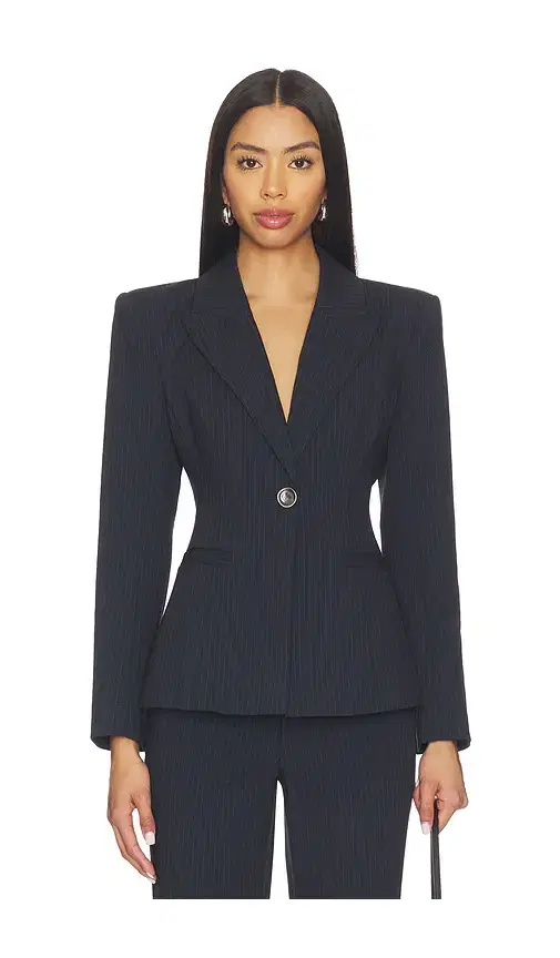 L'AGENCE Therese Cinched Waist Blazer