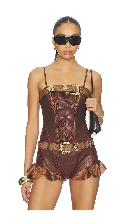 Kim Shui Frontier Lace-up Corset Top
