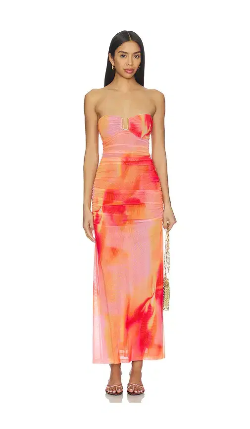 Bardot Stephanie Printed Mesh Dress