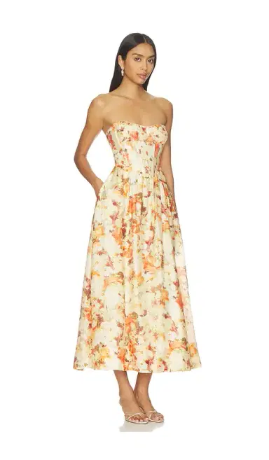 Bardot Lola Printed Midi Dress | Thumbnail 2 Bardot Lola Printed Midi Dress | Thumbnail 2