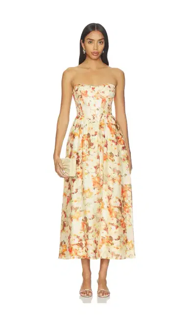 Bardot Lola Printed Midi Dress | Thumbnail 1 Bardot Lola Printed Midi Dress | Thumbnail 1