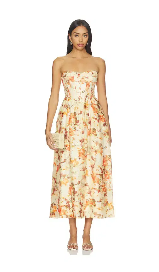 Bardot Lola Printed Midi Dress