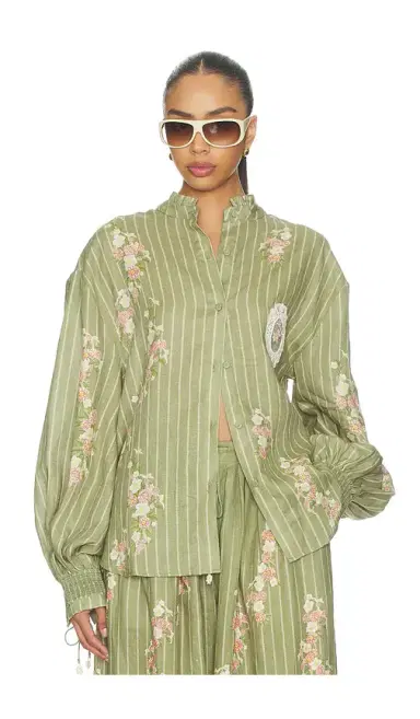 Agua by Agua Bendita AbadIa Button Up Shirt | Thumbnail 1