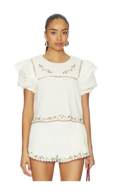 For Love & Lemons Leah Cotton Top | Thumbnail 1 For Love & Lemons Leah Cotton Top | Thumbnail 1