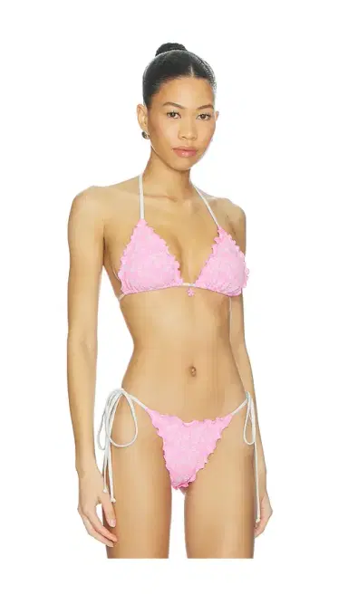 Kulani Kinis Lettuce Edge Bralette Bikini Top | Thumbnail 2