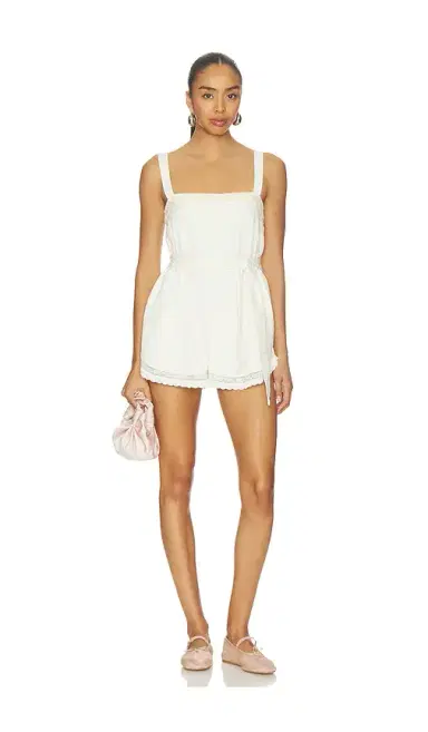 For Love & Lemons Leah Cotton Romper | Thumbnail 1 For Love & Lemons Leah Cotton Romper | Thumbnail 1