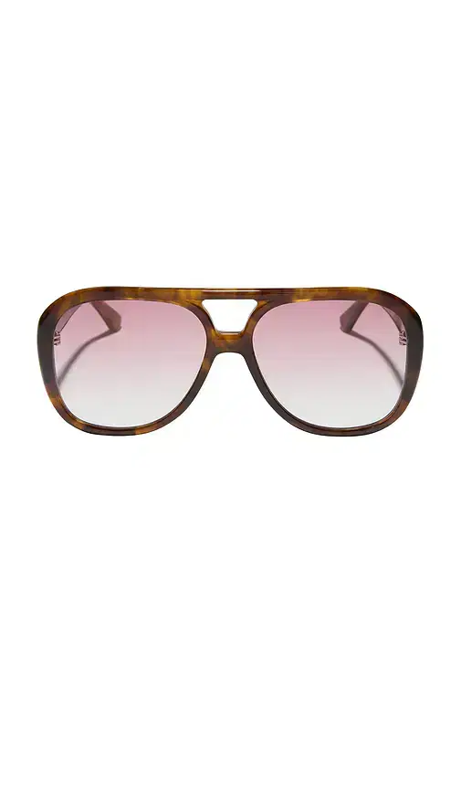 DIFF EYEWEAR X For Love & Lemons Acetate Aviator Sunglasses
