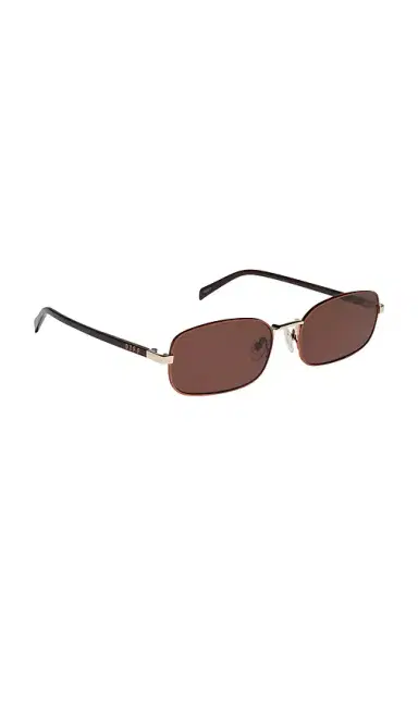DIFF EYEWEAR X Rachael Kirkconnell Metal Rectangle Sunglasses | Thumbnail 2