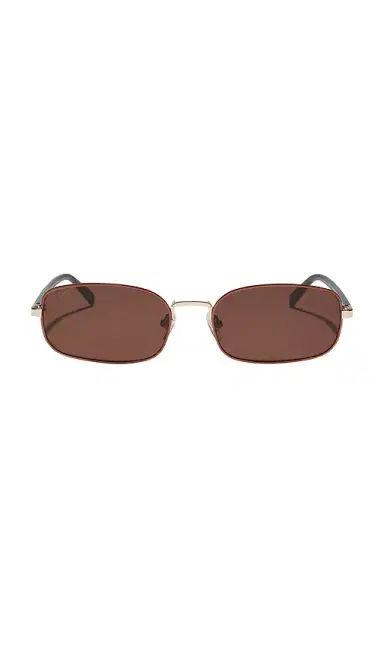 DIFF EYEWEAR X Rachael Kirkconnell Metal Rectangle Sunglasses | Thumbnail 1