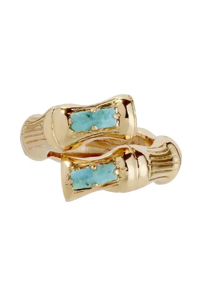 Gas Bijoux Blue Bamboo Liane Ring