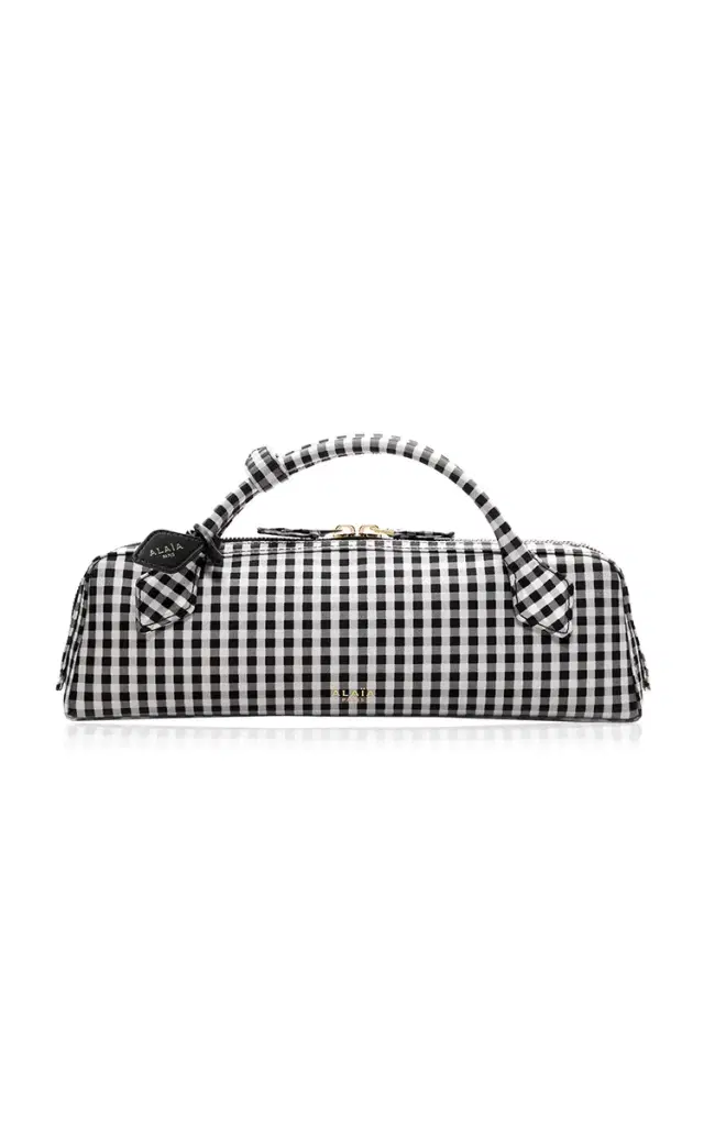 Alaïa Le Teckel Gingham Clutch
