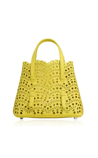 ALAÏA Mina 20 Nubuck Leather Bag | Thumbnail 2