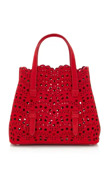 ALAÏA Mina 20 Nubuck Leather Bag | Thumbnail 9
