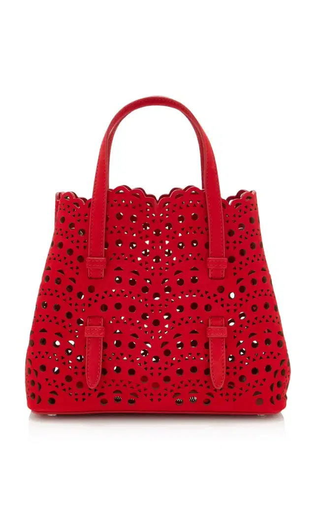 ALAÏA Mina 20 Nubuck Leather Bag