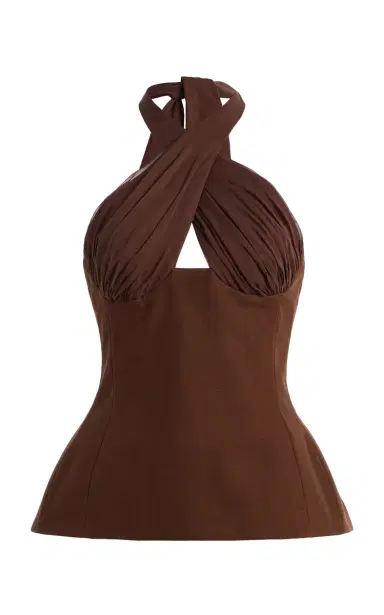 Tae Park Exclusive Sculpted Silk Halter Top | Thumbnail 6 Tae Park Exclusive Sculpted Silk Halter Top | Thumbnail 6