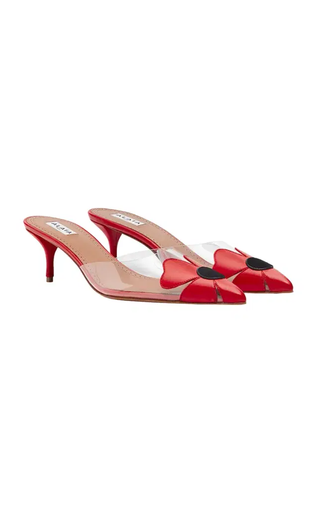 ALAÏA Bloom Suede Pumps