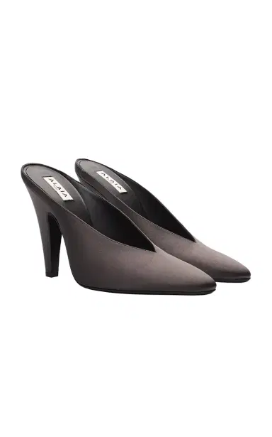 Alaïa Cone Satin Pumps | Thumbnail 1 Alaïa Cone Satin Pumps | Thumbnail 1