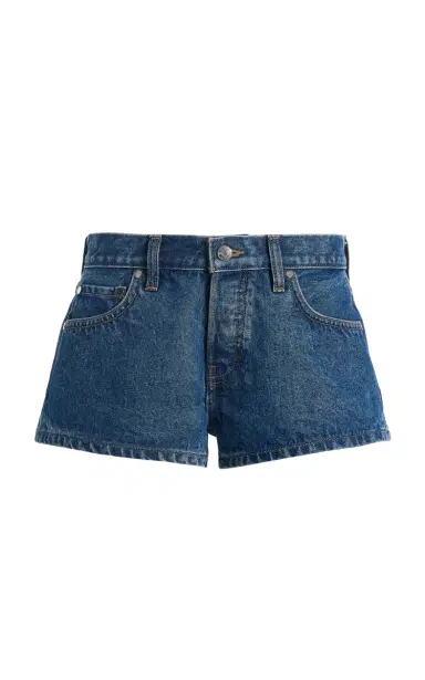 EB Denim Portman Low-Rise Cotton-Blend Mini Shorts | Thumbnail 1 EB Denim Portman Low-Rise Cotton-Blend Mini Shorts | Thumbnail 1