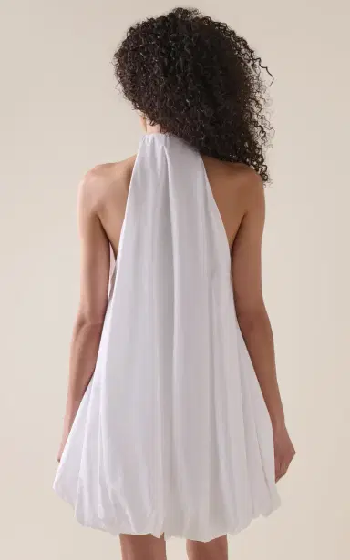 ALAÏA Balloon Cotton-Poplin Mini Dress | Thumbnail 4