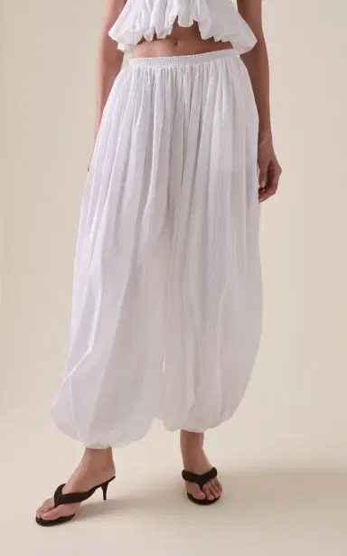 Alaïa Balloon Cotton Wide-Leg Pants | Thumbnail 3 Alaïa Balloon Cotton Wide-Leg Pants | Thumbnail 3