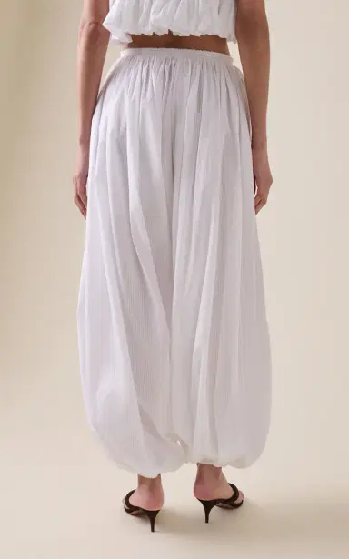 Alaïa Balloon Cotton Wide-Leg Pants | Thumbnail 4 Alaïa Balloon Cotton Wide-Leg Pants | Thumbnail 4