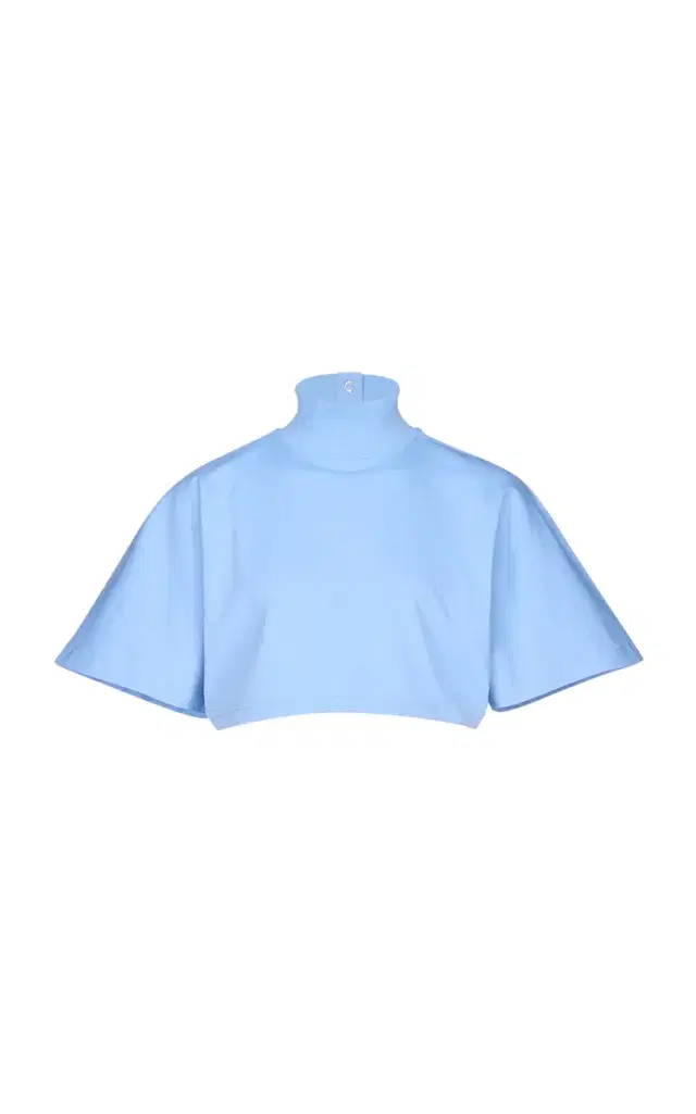 ALAÏA Oversized Cropped Cotton T-Shirt