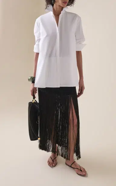 Alaïa Fringed Knit Maxi Skirt | Thumbnail 2 Alaïa Fringed Knit Maxi Skirt | Thumbnail 2