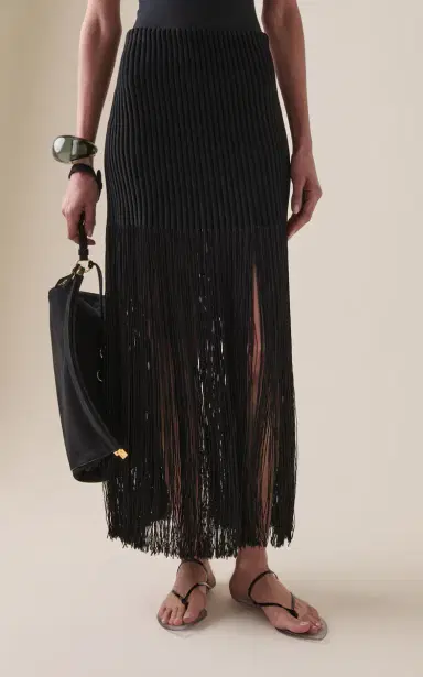 Alaïa Fringed Knit Maxi Skirt | Thumbnail 3 Alaïa Fringed Knit Maxi Skirt | Thumbnail 3