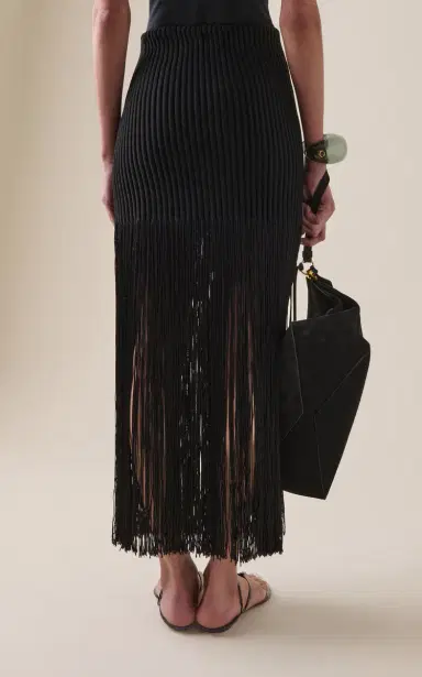 Alaïa Fringed Knit Maxi Skirt | Thumbnail 4 Alaïa Fringed Knit Maxi Skirt | Thumbnail 4