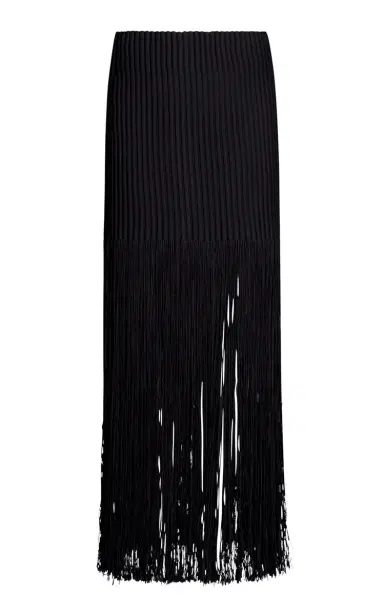 Alaïa Fringed Knit Maxi Skirt | Thumbnail 1 Alaïa Fringed Knit Maxi Skirt | Thumbnail 1