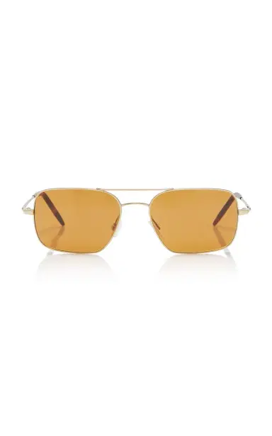 Oliver Peoples Victory II Square-Framed Metal Sunglasses | Thumbnail 1 Oliver Peoples Victory II Square-Framed Metal Sunglasses | Thumbnail 1