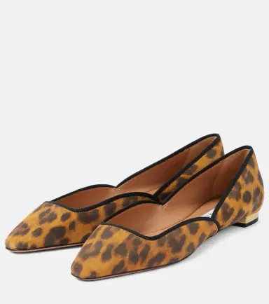 Aquazzura Maia Flay leather ballet flats | Thumbnail 2