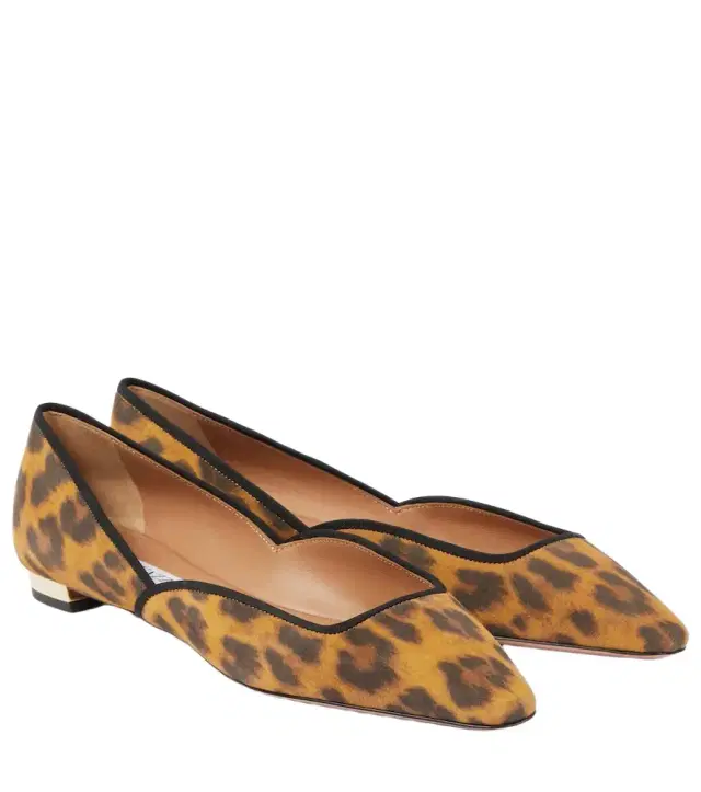 Aquazzura Maia Flay leather ballet flats