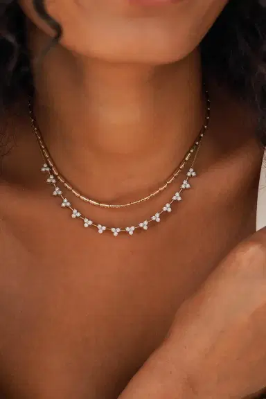 DANA REBECCA DESIGNS Diamond Ava Bea Trio Tennis Necklace | Thumbnail 2