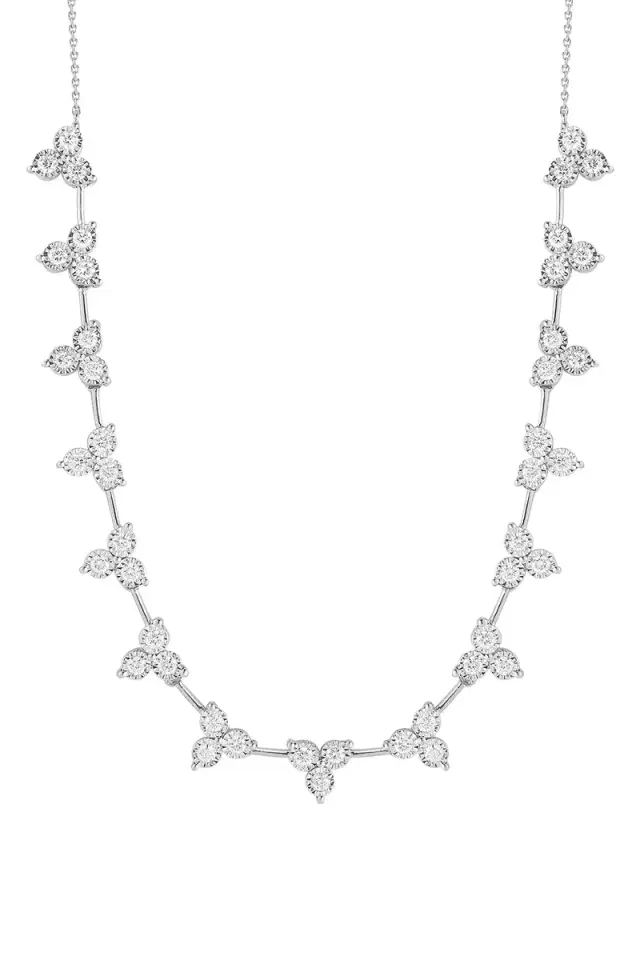 DANA REBECCA DESIGNS Diamond Ava Bea Trio Tennis Necklace