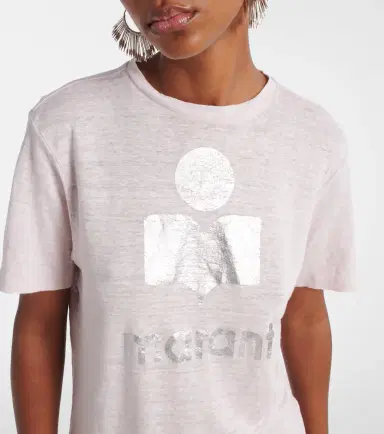Marant Étoile Zewel logo linen T-shirt | Thumbnail 2