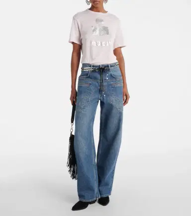 Marant Étoile Zewel logo linen T-shirt | Thumbnail 3